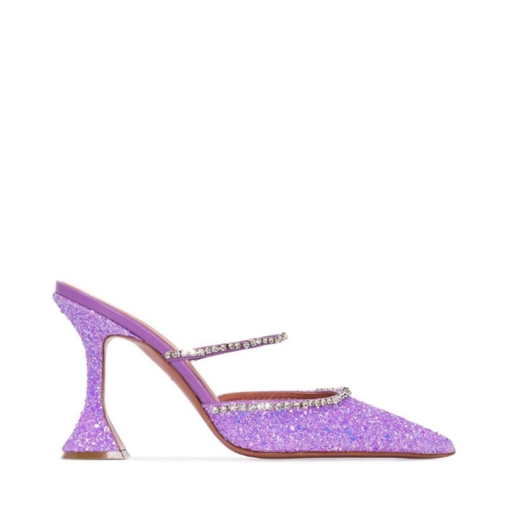 Amina Muaddi mules.